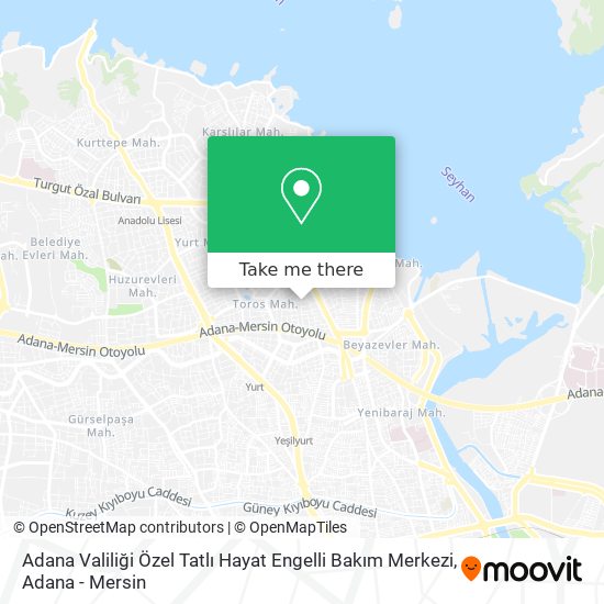Adana Valiliği Özel Tatlı Hayat Engelli Bakım Merkezi map