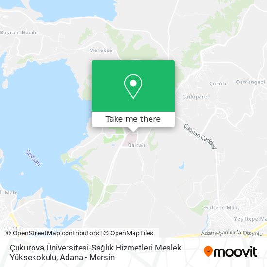 Çukurova Üniversitesi-Sağlık Hizmetleri Meslek Yüksekokulu map