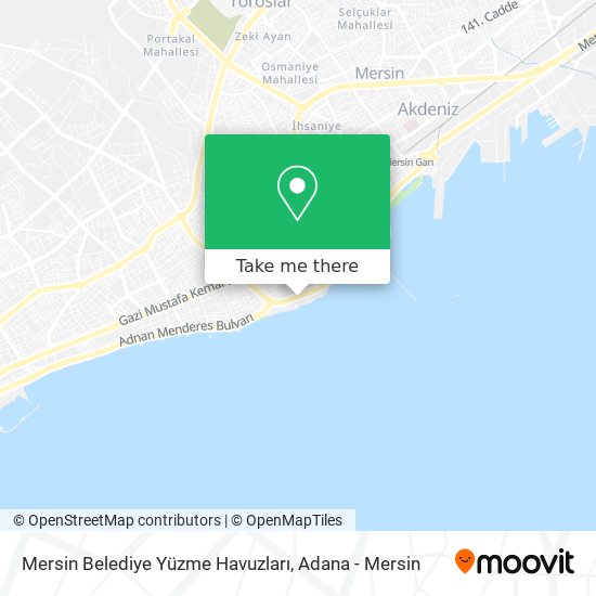 Mersin Belediye Yüzme Havuzları map