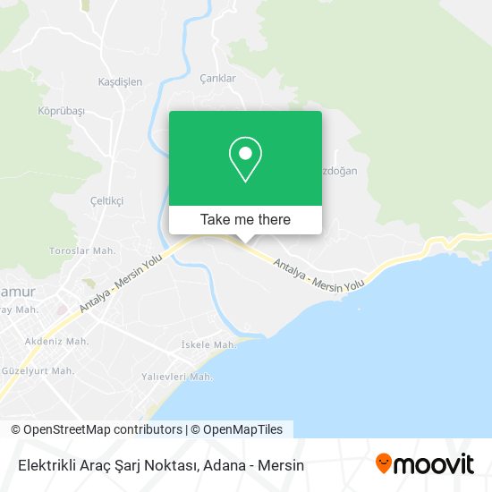 Elektrikli Araç Şarj Noktası map