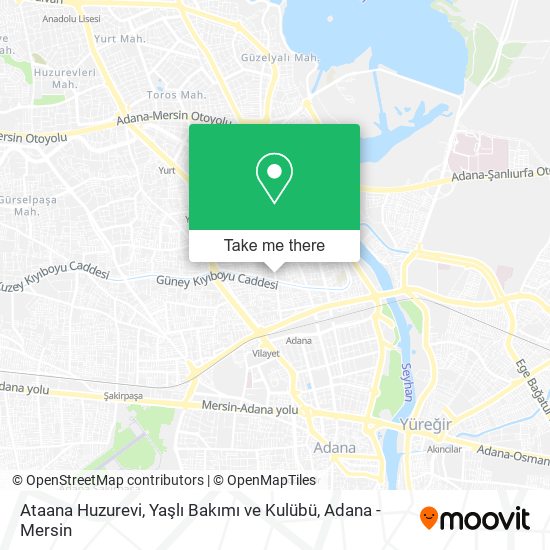 Ataana Huzurevi, Yaşlı Bakımı ve Kulübü map