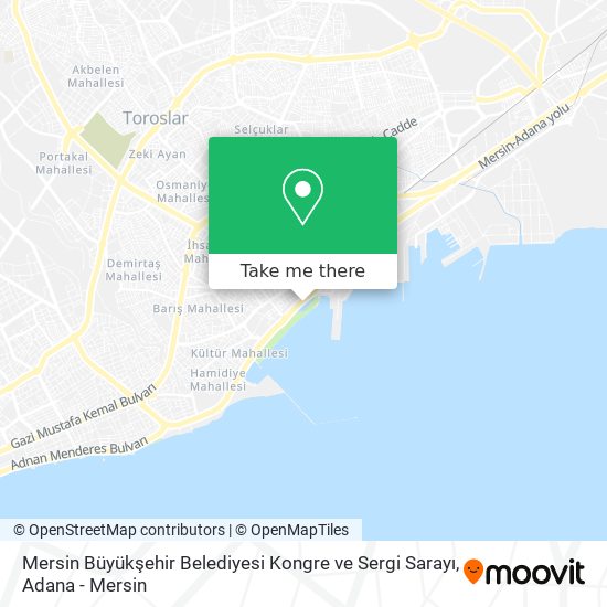 Mersin Büyükşehir Belediyesi Kongre ve Sergi Sarayı map