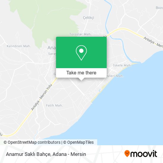 Anamur Saklı Bahçe map