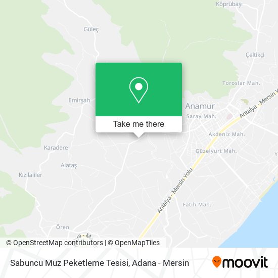Sabuncu Muz Peketleme Tesisi map