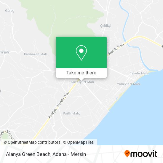 Alanya Green Beach map