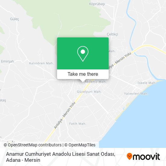 Anamur Cumhuriyet Anadolu Lisesi Sanat Odası map
