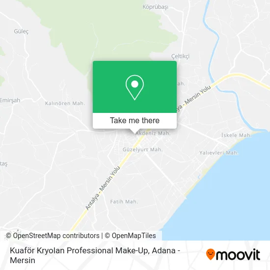 Kuaför Kryolan Professional Make-Up map