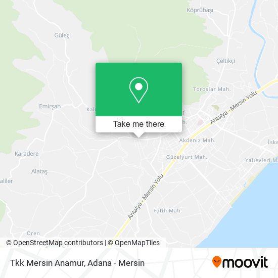 Tkk Mersın Anamur map