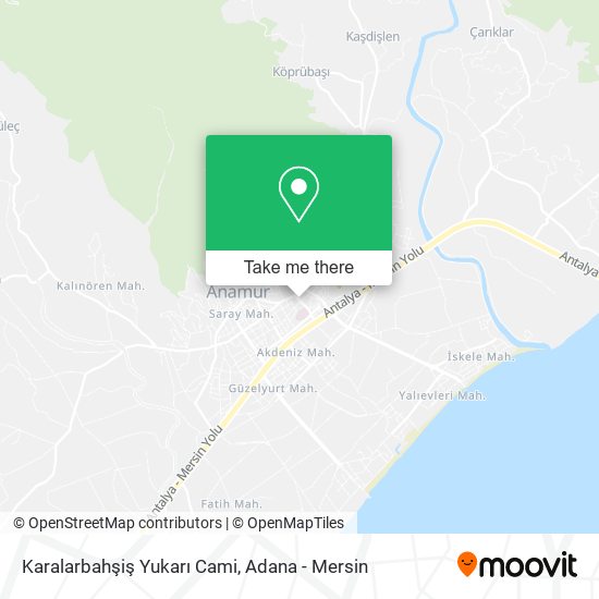 Karalarbahşiş Yukarı Cami map