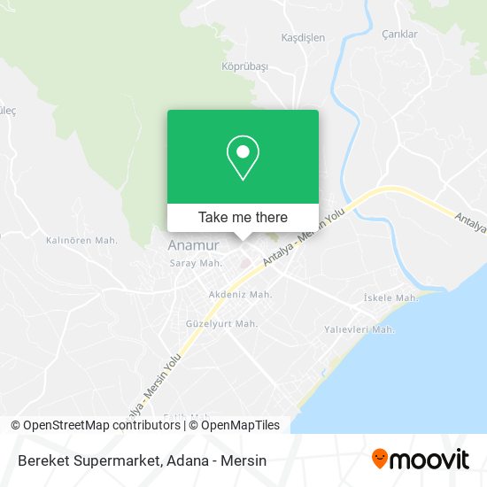 Bereket Supermarket map