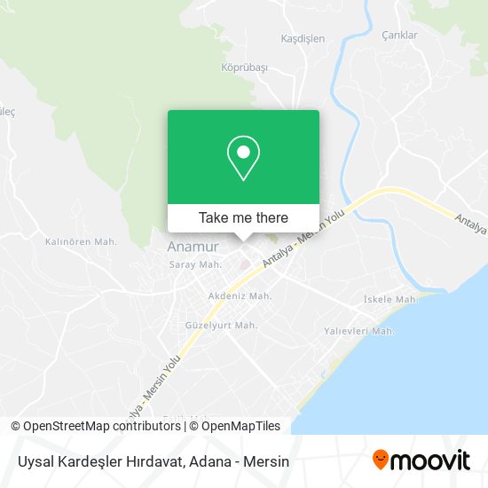 Uysal Kardeşler Hırdavat map
