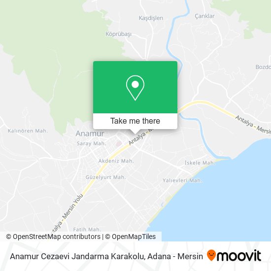 Anamur Cezaevi Jandarma Karakolu map