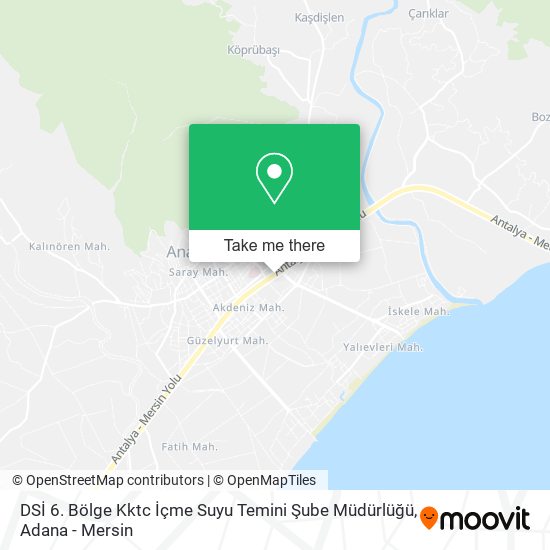 DSİ 6. Bölge Kktc İçme Suyu Temini Şube Müdürlüğü map
