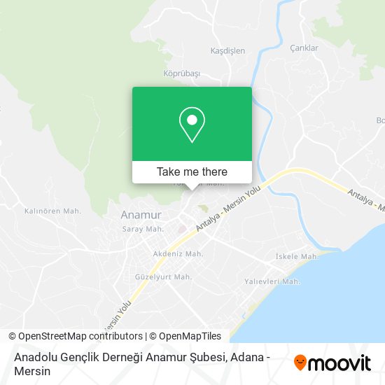 Anadolu Gençlik Derneği Anamur Şubesi map