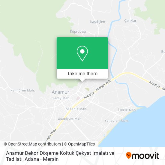 Anamur Dekor Döşeme Koltuk Çekyat İmalatı ve Tadilatı map