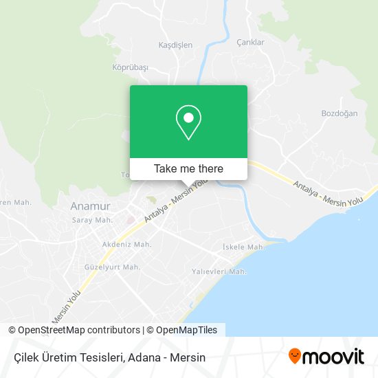 Çilek Üretim Tesisleri map