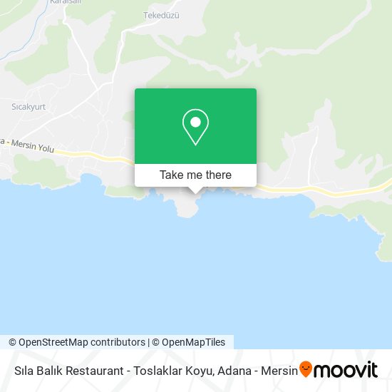 Sıla Balık Restaurant - Toslaklar Koyu map