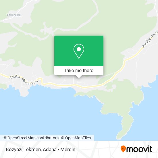 Bozyazı Tekmen map