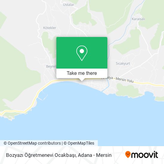 Bozyazı Öğretmenevi Ocakbaşı map