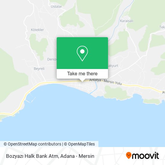 Bozyazı Halk Bank Atm map