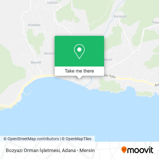 Bozyazı Orman İşletmesi map