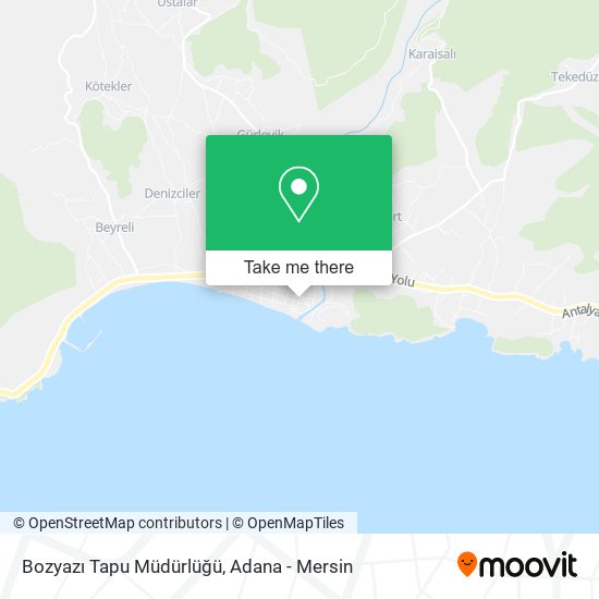 Bozyazı Tapu Müdürlüğü map