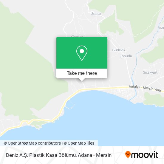 Deniz A.Ş. Plastik Kasa Bölümü map