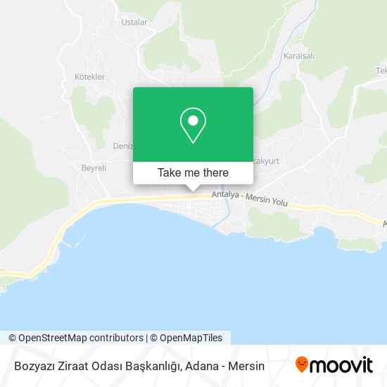 Bozyazı Ziraat Odası Başkanlığı map