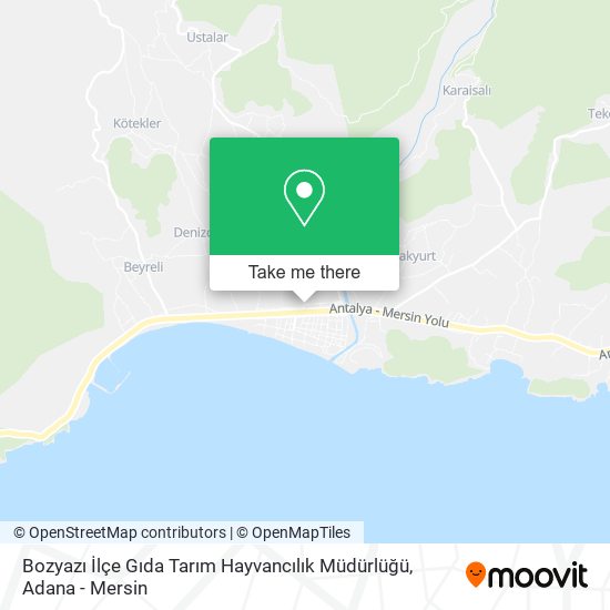 Bozyazı İlçe Gıda Tarım Hayvancılık Müdürlüğü map