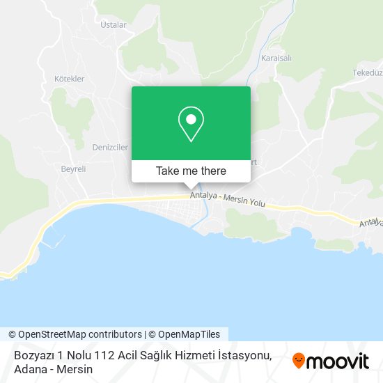 Bozyazı 1 Nolu 112 Acil Sağlık Hizmeti İstasyonu map