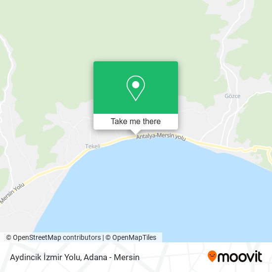 Aydincik İzmir Yolu map