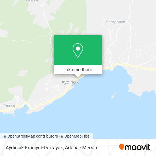 Aydıncık Emniyet-Dörtayak map