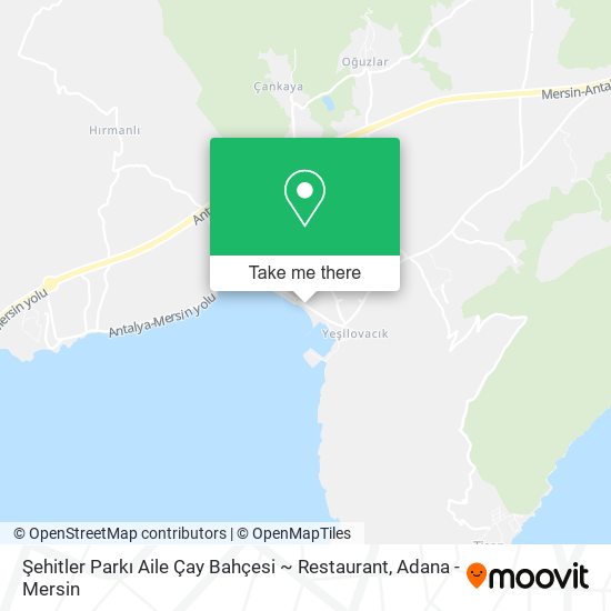 Şehitler Parkı Aile Çay Bahçesi ~ Restaurant map