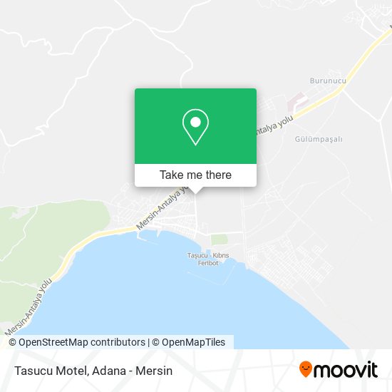 Tasucu Motel map