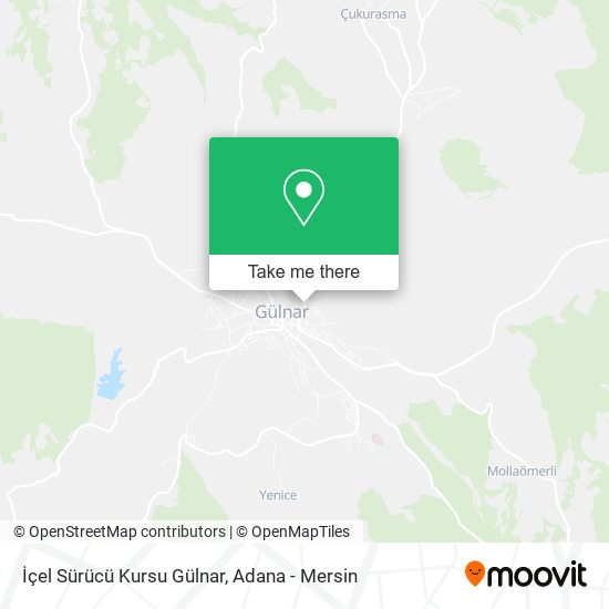 İçel Sürücü Kursu Gülnar map