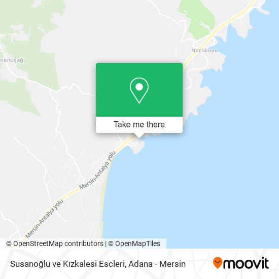 Susanoğlu ve Kızkalesi Escleri map