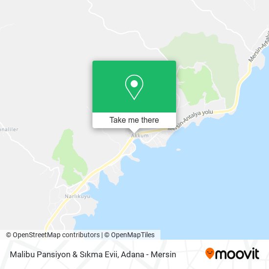 Malibu Pansiyon & Sıkma Evii map