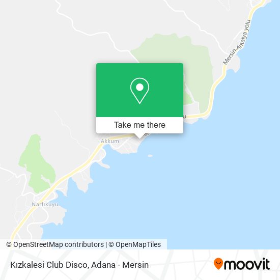 Kızkalesi Club Disco map