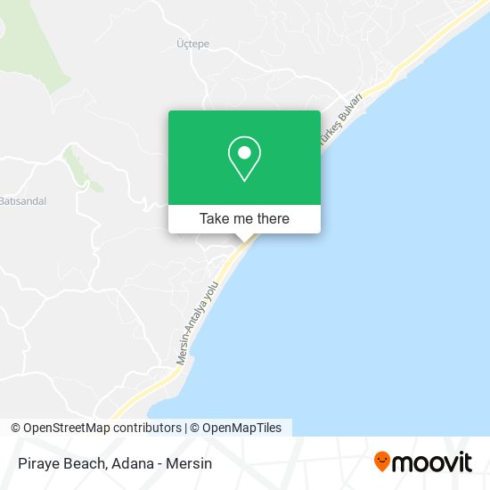 Piraye Beach map