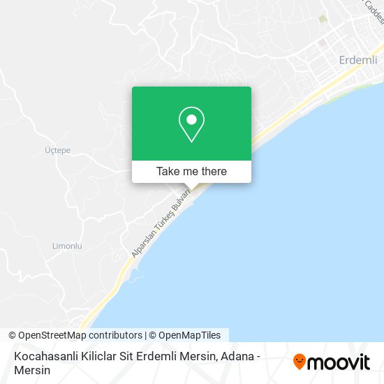 Kocahasanli Kiliclar Sit Erdemli Mersin map