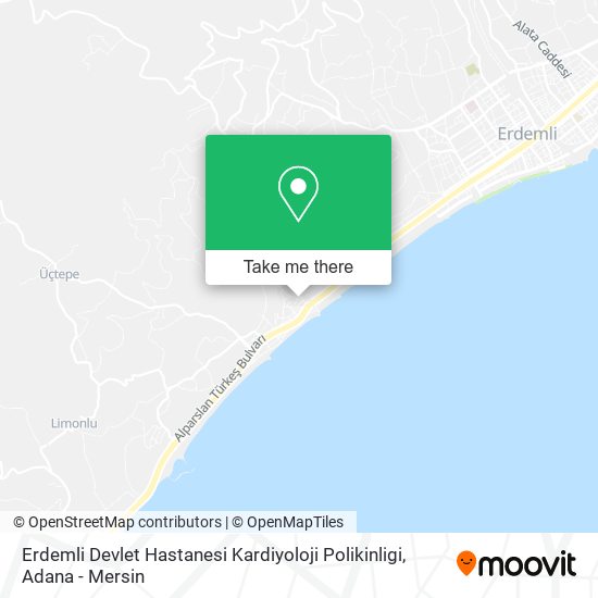Erdemli Devlet Hastanesi Kardiyoloji Polikinligi map