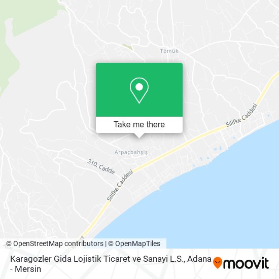 Karagozler Gida Lojistik Ticaret ve Sanayi L.S. map