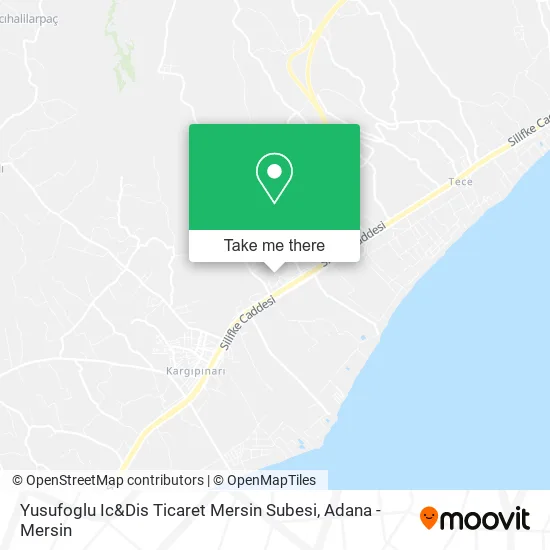 Yusufoglu Ic&Dis Ticaret Mersin Subesi map