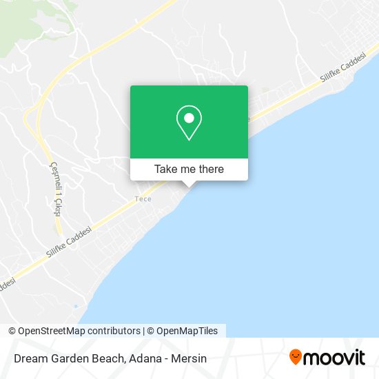 Dream Garden Beach map