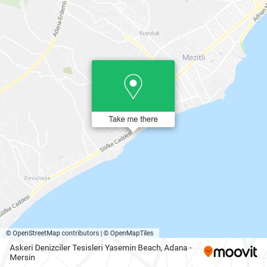 Askeri Denizciler Tesisleri Yasemin Beach map