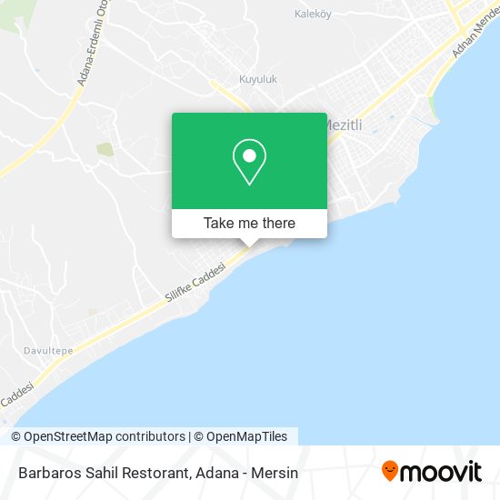 Barbaros Sahil Restorant map