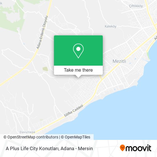 A Plus Life City Konutları map