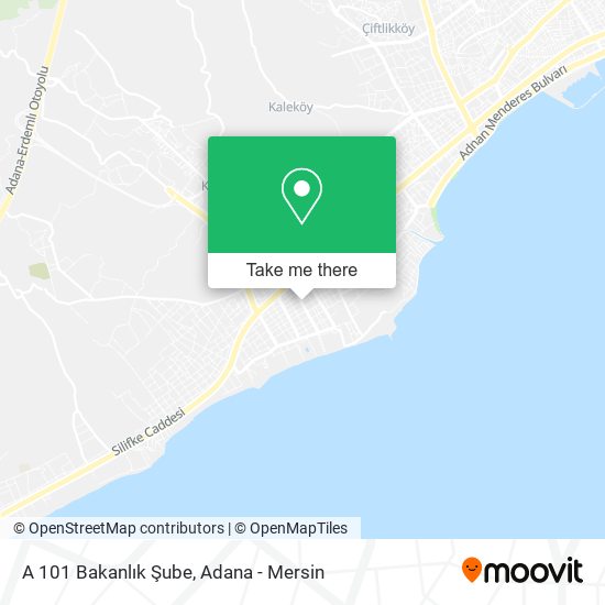 A 101 Bakanlık Şube map