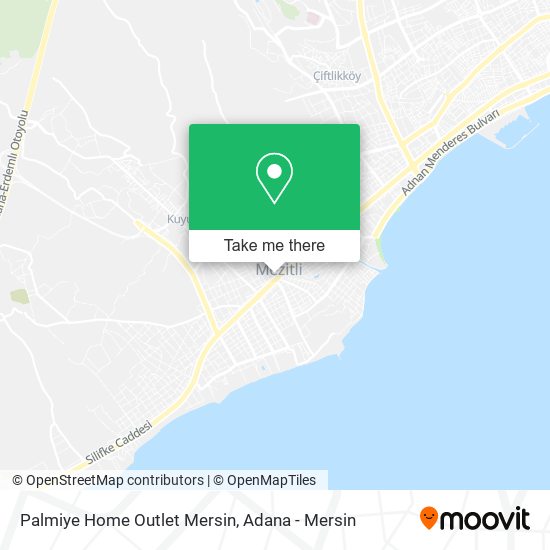 Palmiye Home Outlet Mersin map