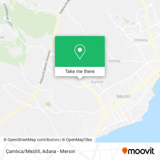 Çamlıca/Mezitli map